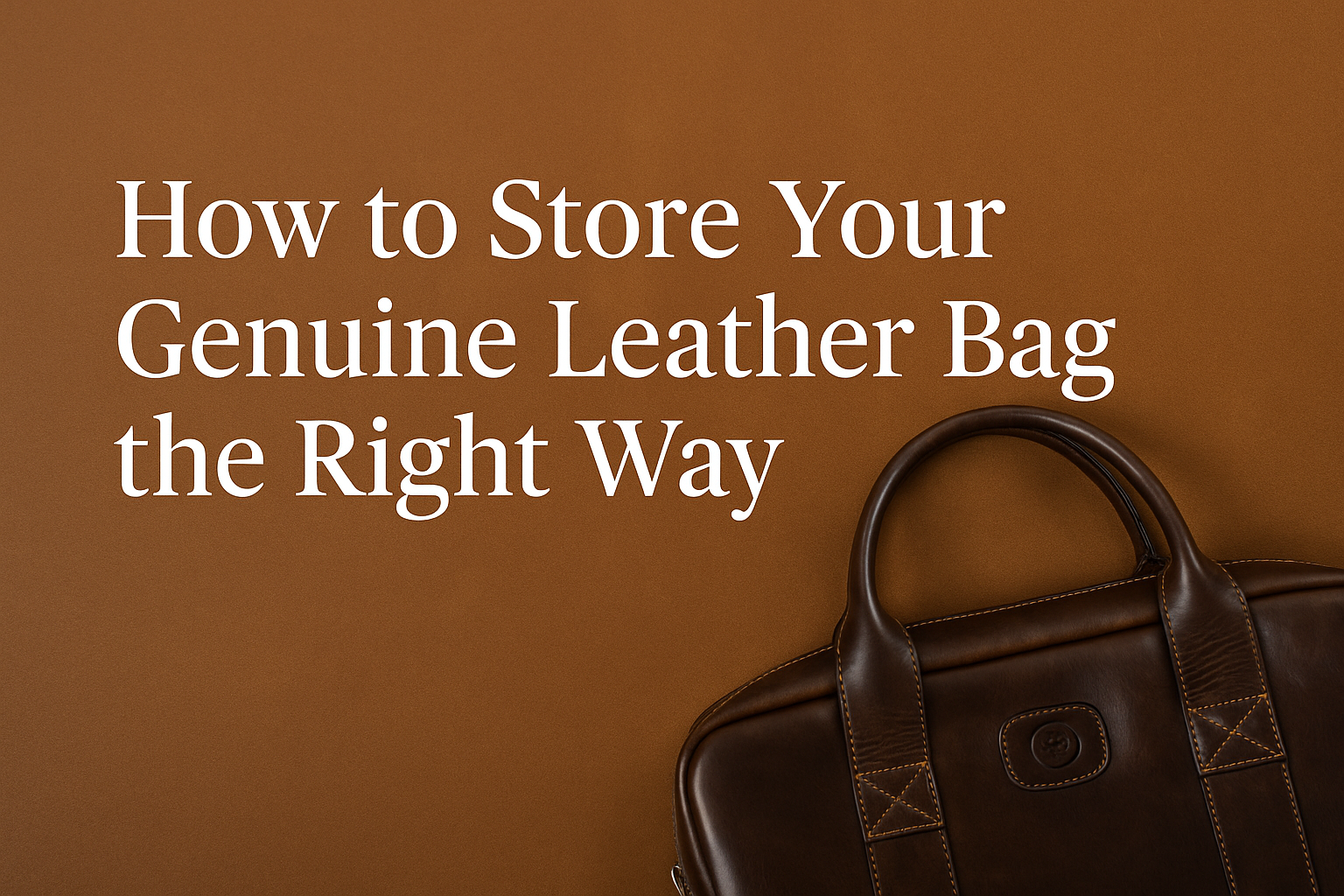 How to Store Your Genuine Leather Bag the Right Way (and Keep It Looking New for Years)