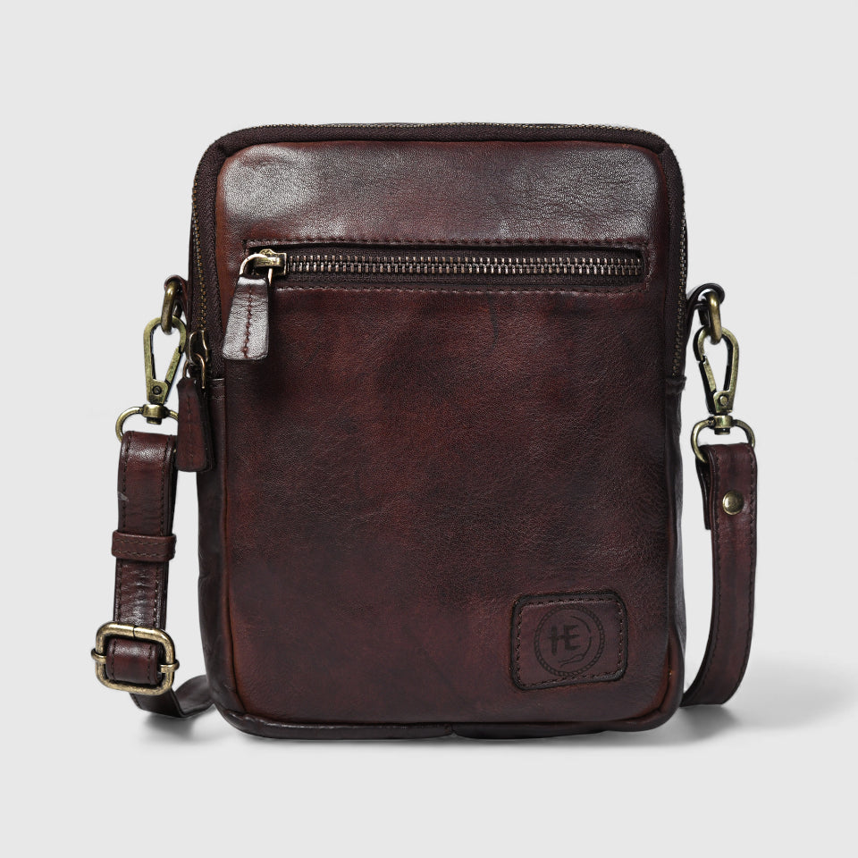 OxBlood Trail Leather Sling Bag – Brown Colour