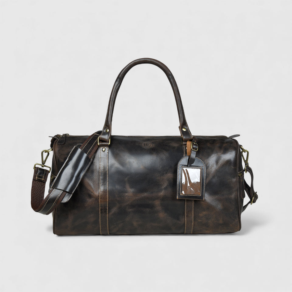 The Voyager Premium Leather Duffle Bag