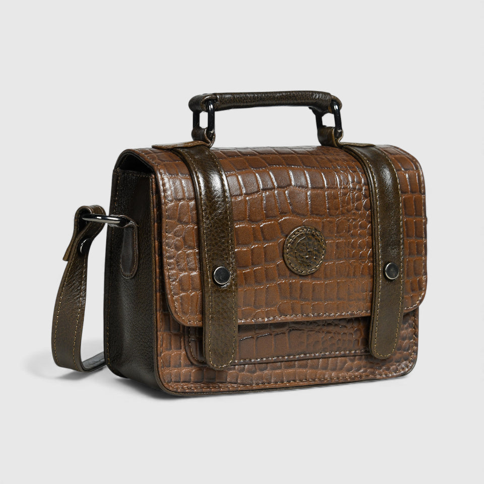 Urban Voyager Leather Belt Bag - Brown Colour