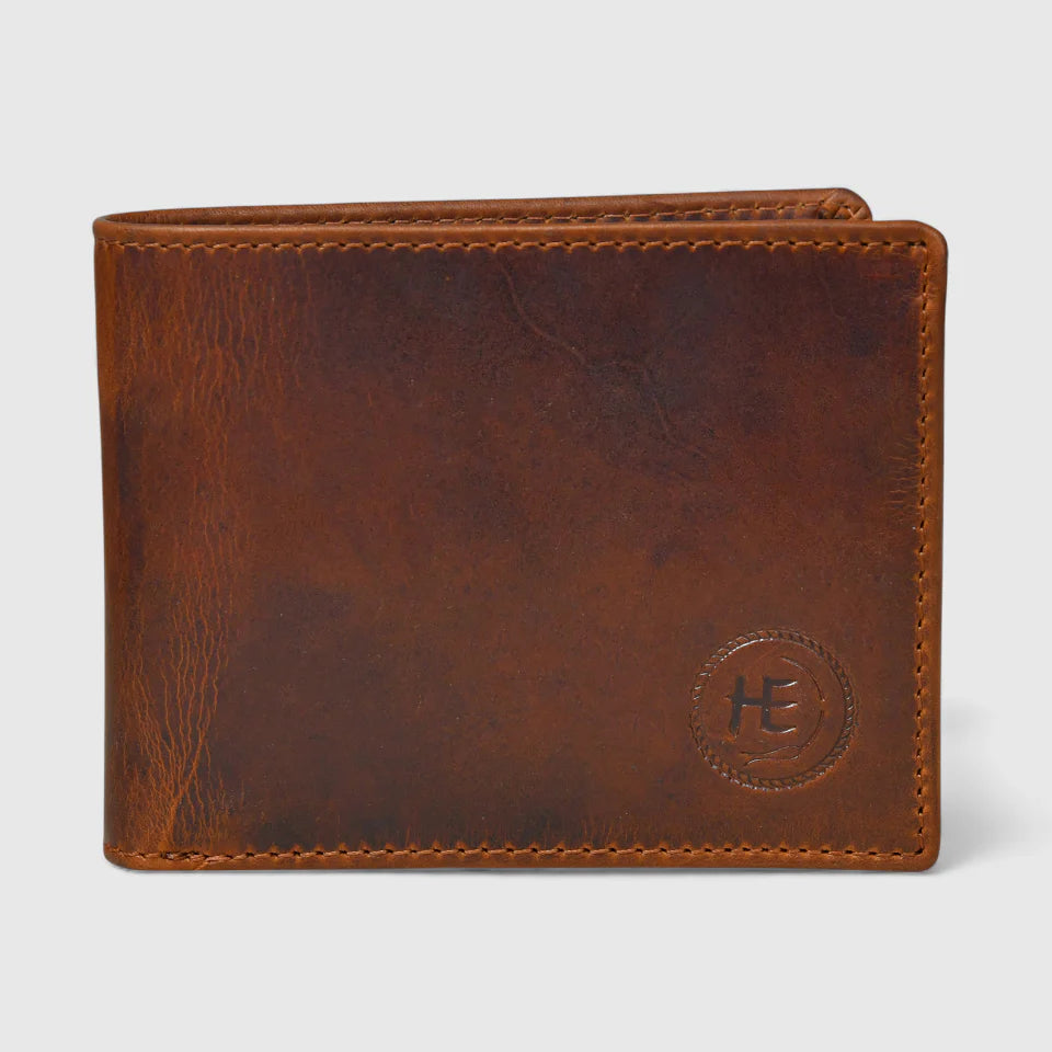 Vintage Leather RFID Wallet - Tan Colour