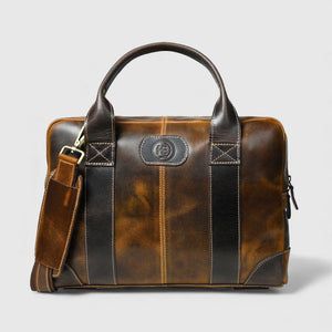 Heritage Buffalo Pure Leather Laptop Bag - Brown colour