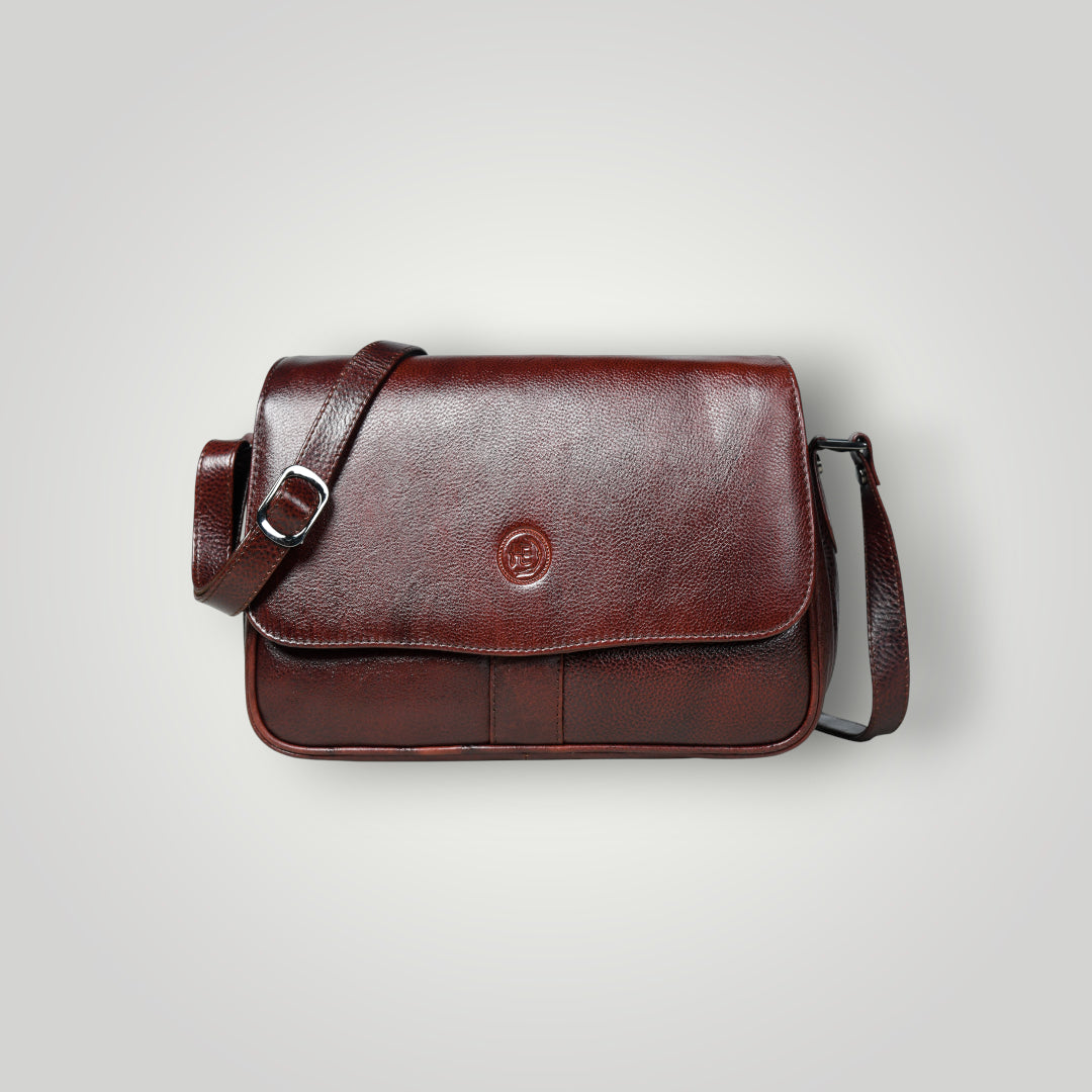 Midnight Opulence Satchel - Maroon Colour