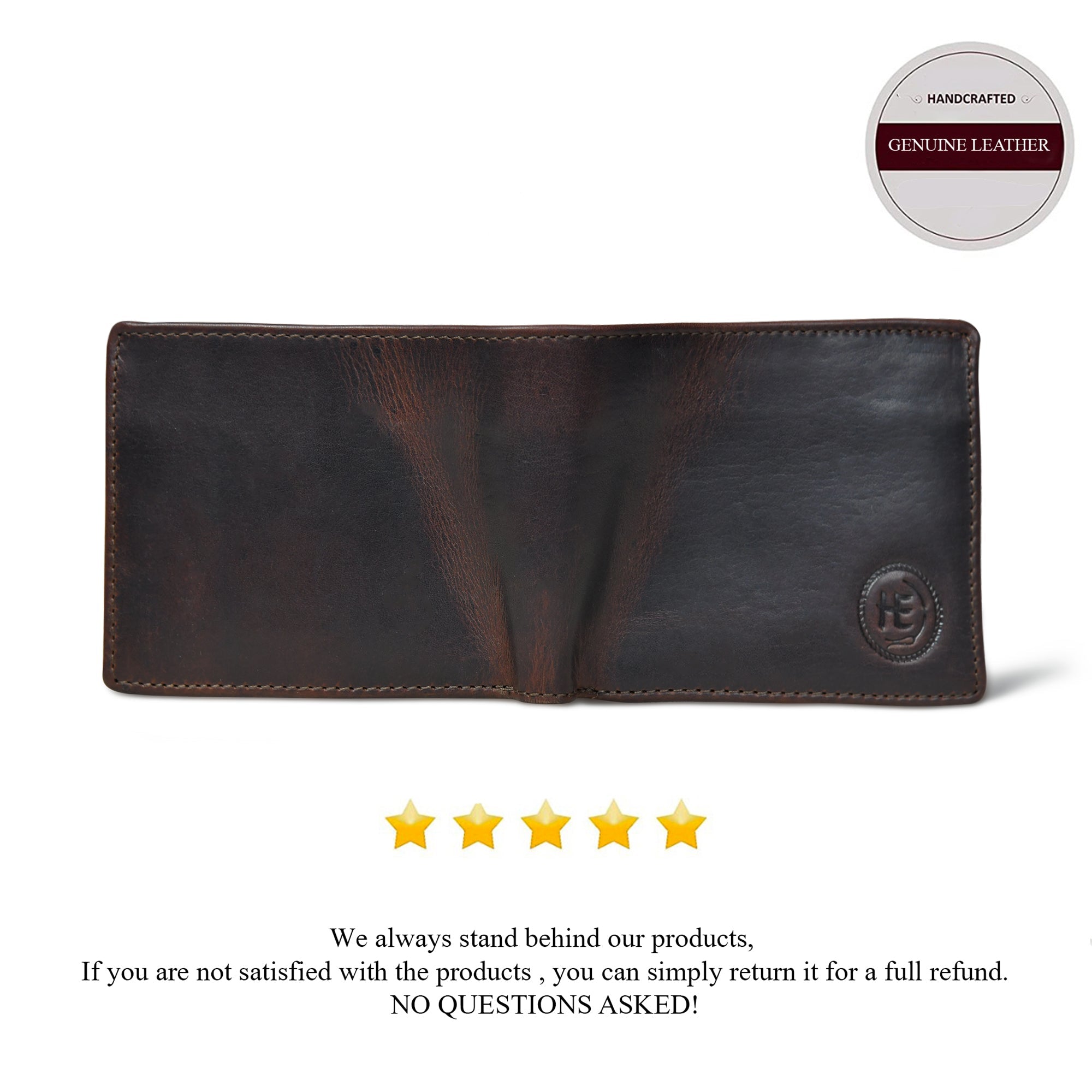 Vintage Leather RFID Wallet -Espresso brown (Gift)