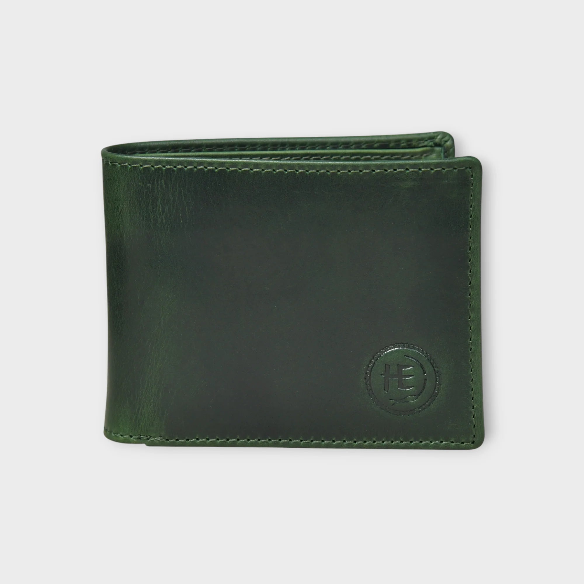 Timeless Leather Wallet | Handcrafted RFID-Blocking Bifold -Rich Green