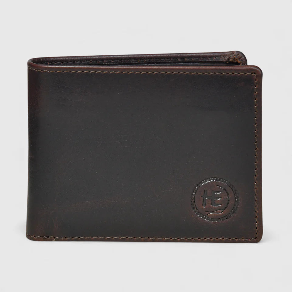 Timeless Leather Wallet | Handcrafted RFID-Blocking Bifold -Espresso brown