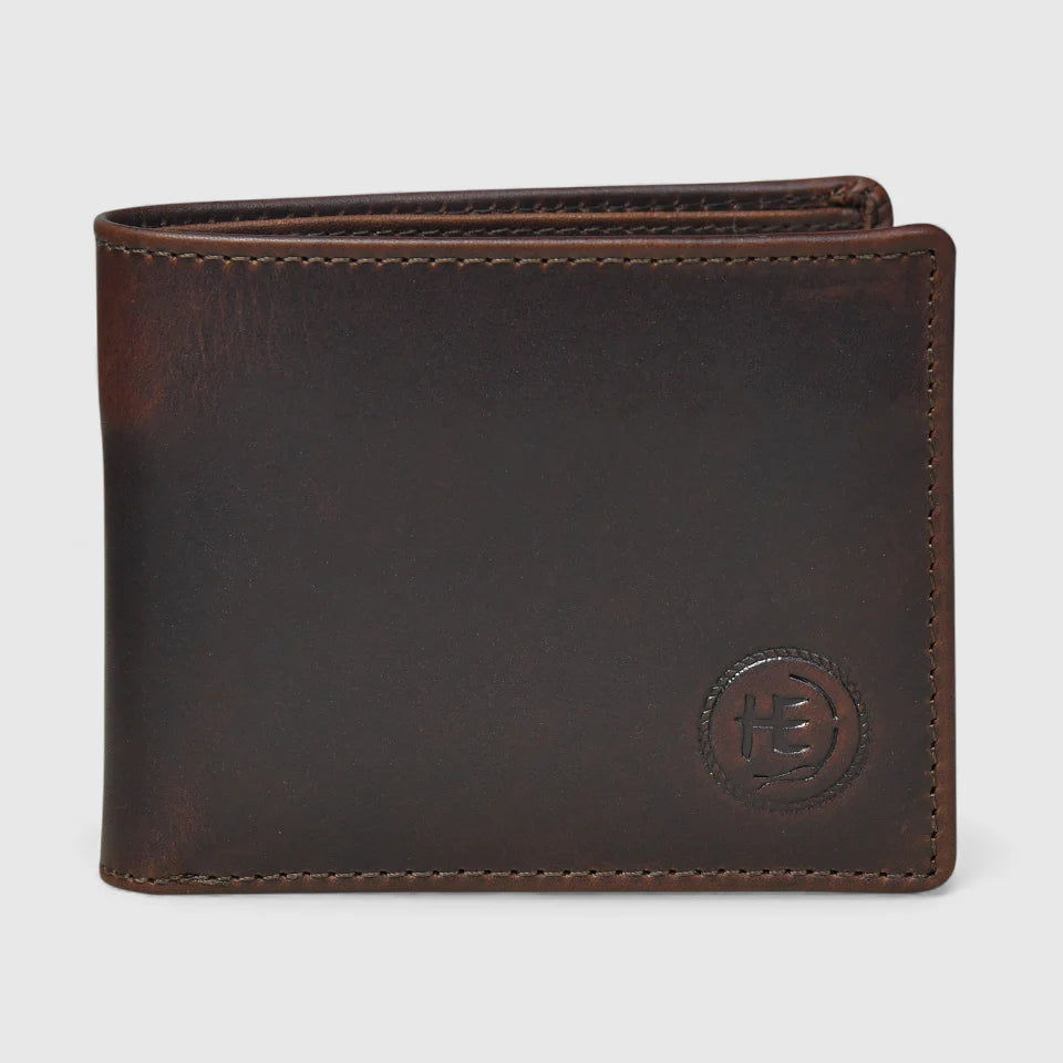 Timeless Leather Wallet | Handcrafted RFID-Blocking Bifold -Espresso brown