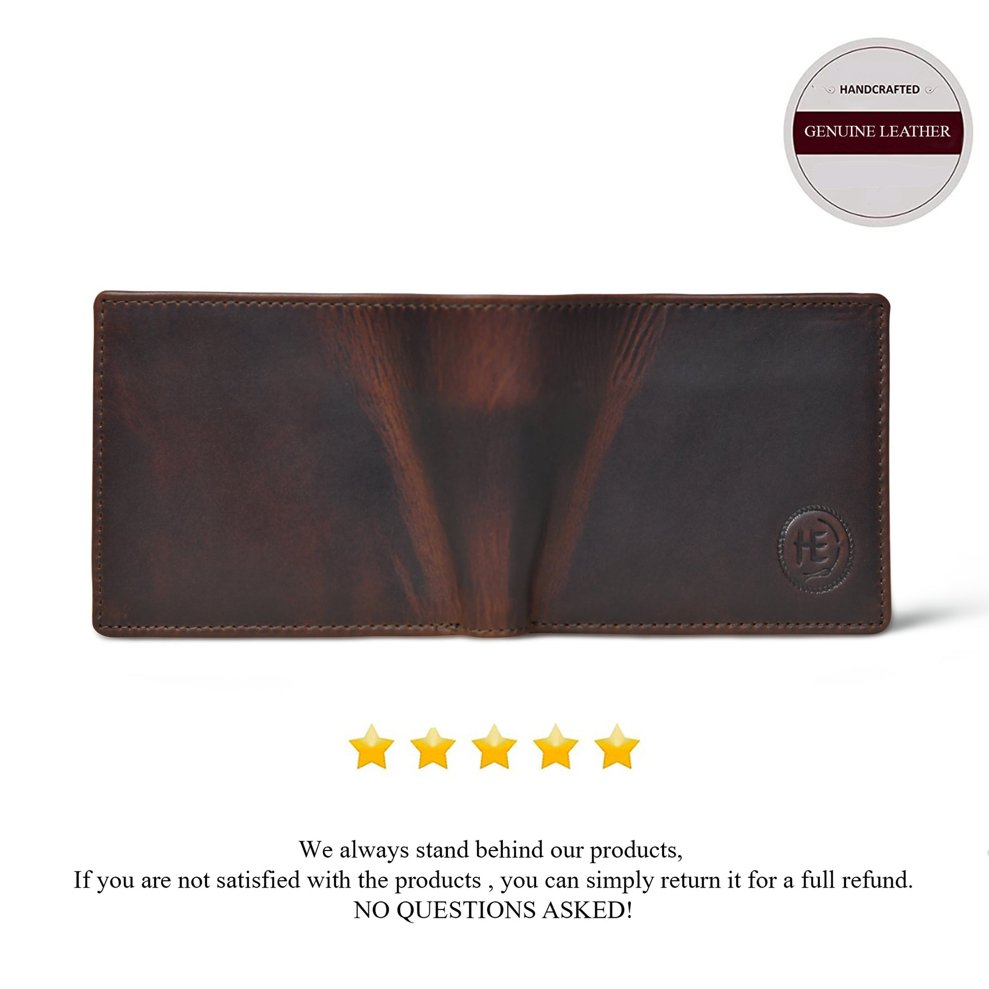 Timeless Leather Wallet | Handcrafted RFID-Blocking Bifold -Espresso brown
