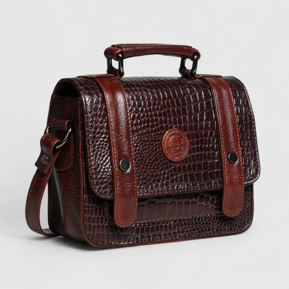 Urban Voyager Leather Belt Bag - Red Colour