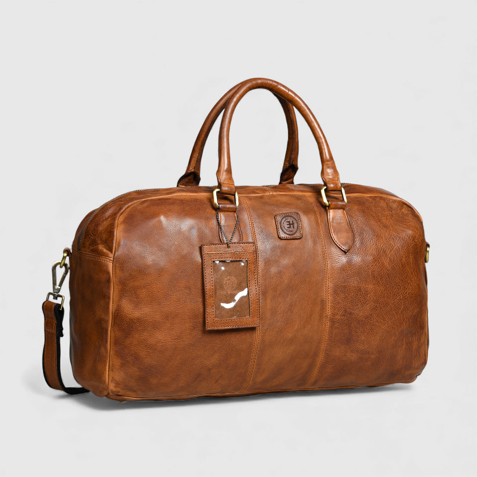 Imperium Luxe Leather Duffle - Brown Colour
