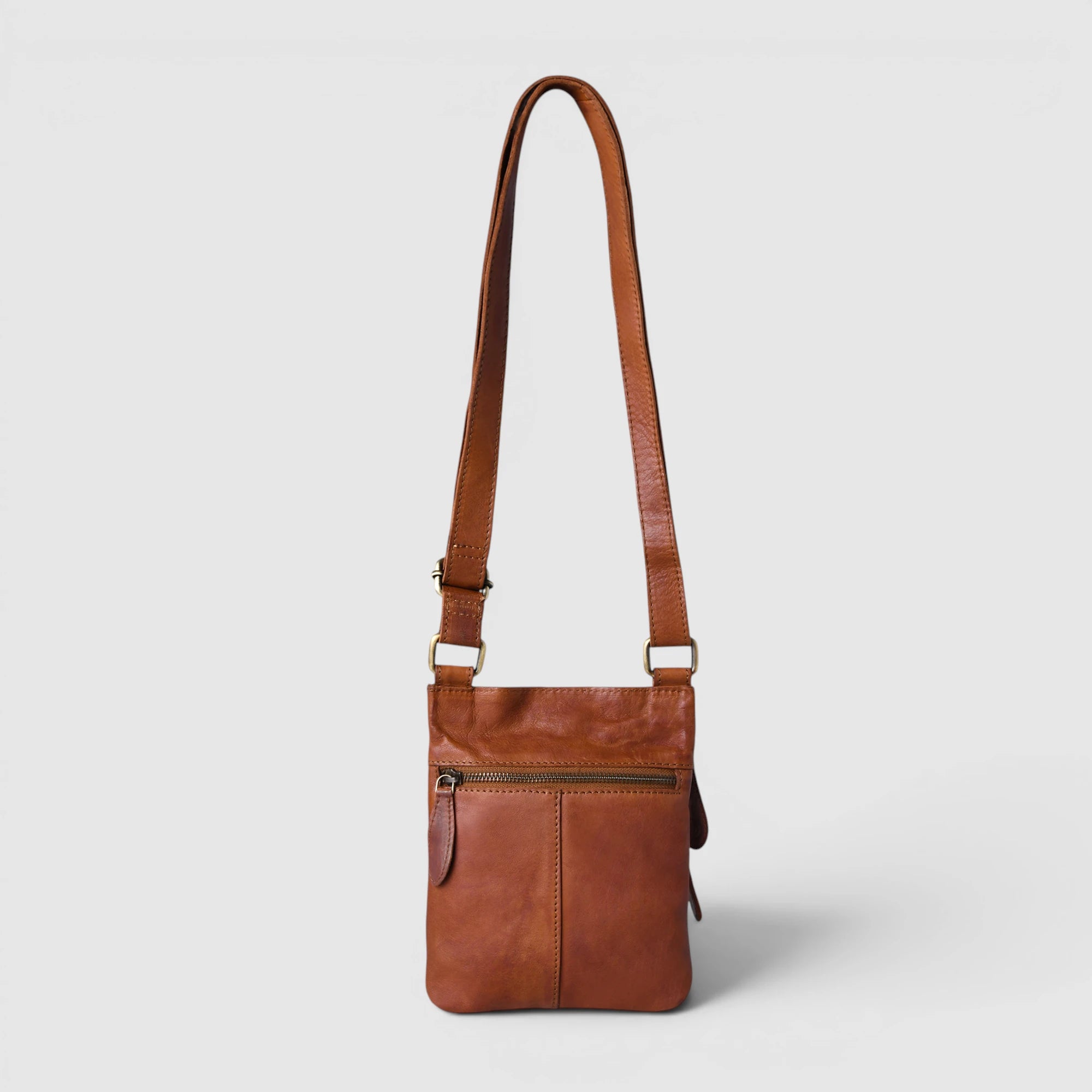 Vintage Terra Crossbody Bag - Tan color