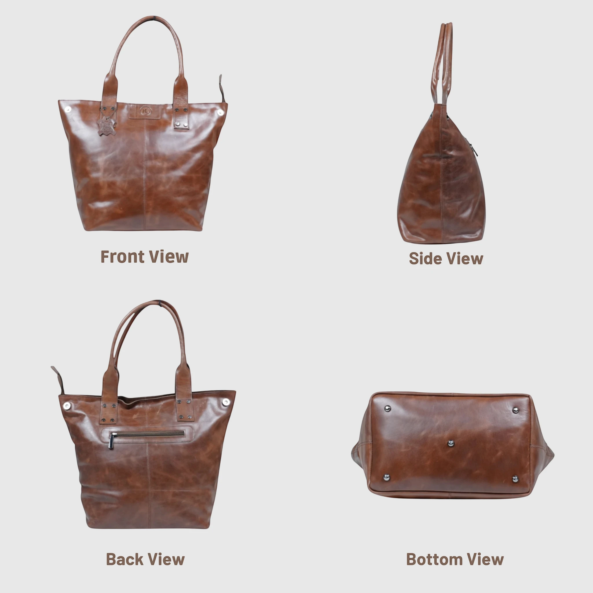 Aurelia Leather Carryall – Heritage Tan