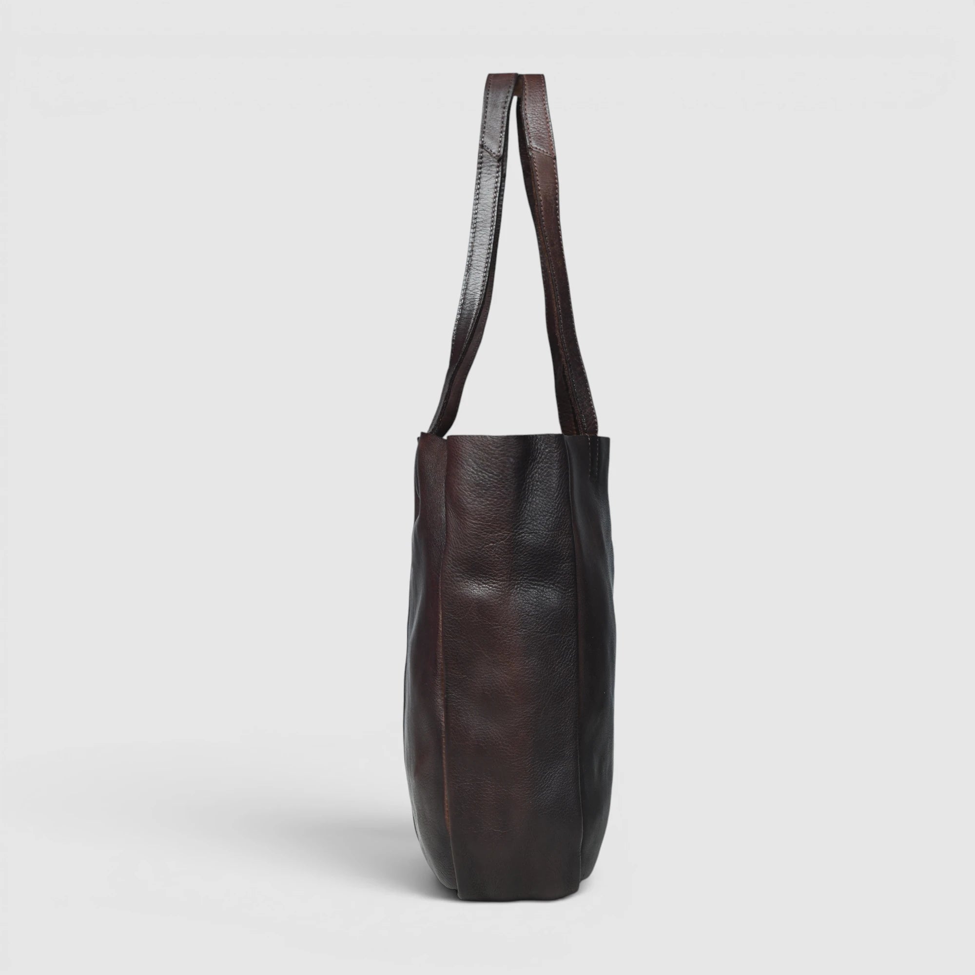 Hestern Midnight Classic Women’s Leather Tote - Expresso Brown