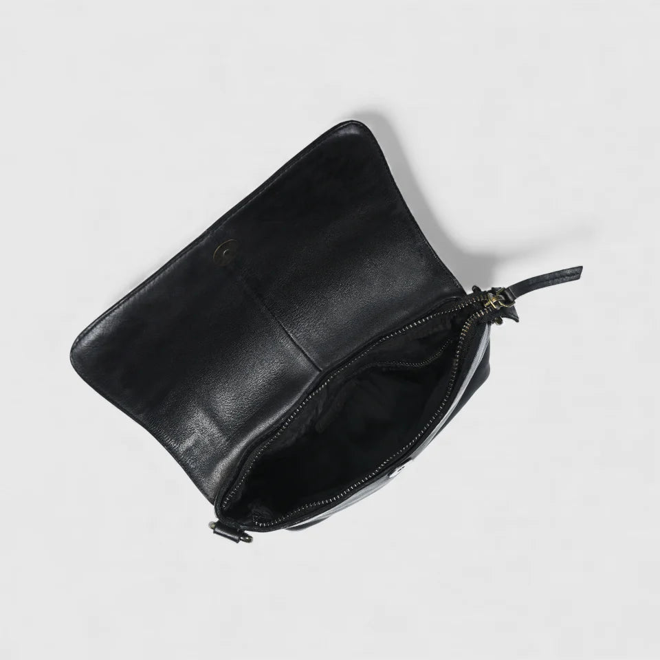 Verdant Crossbody Women's Leather Handbag - Black Colour