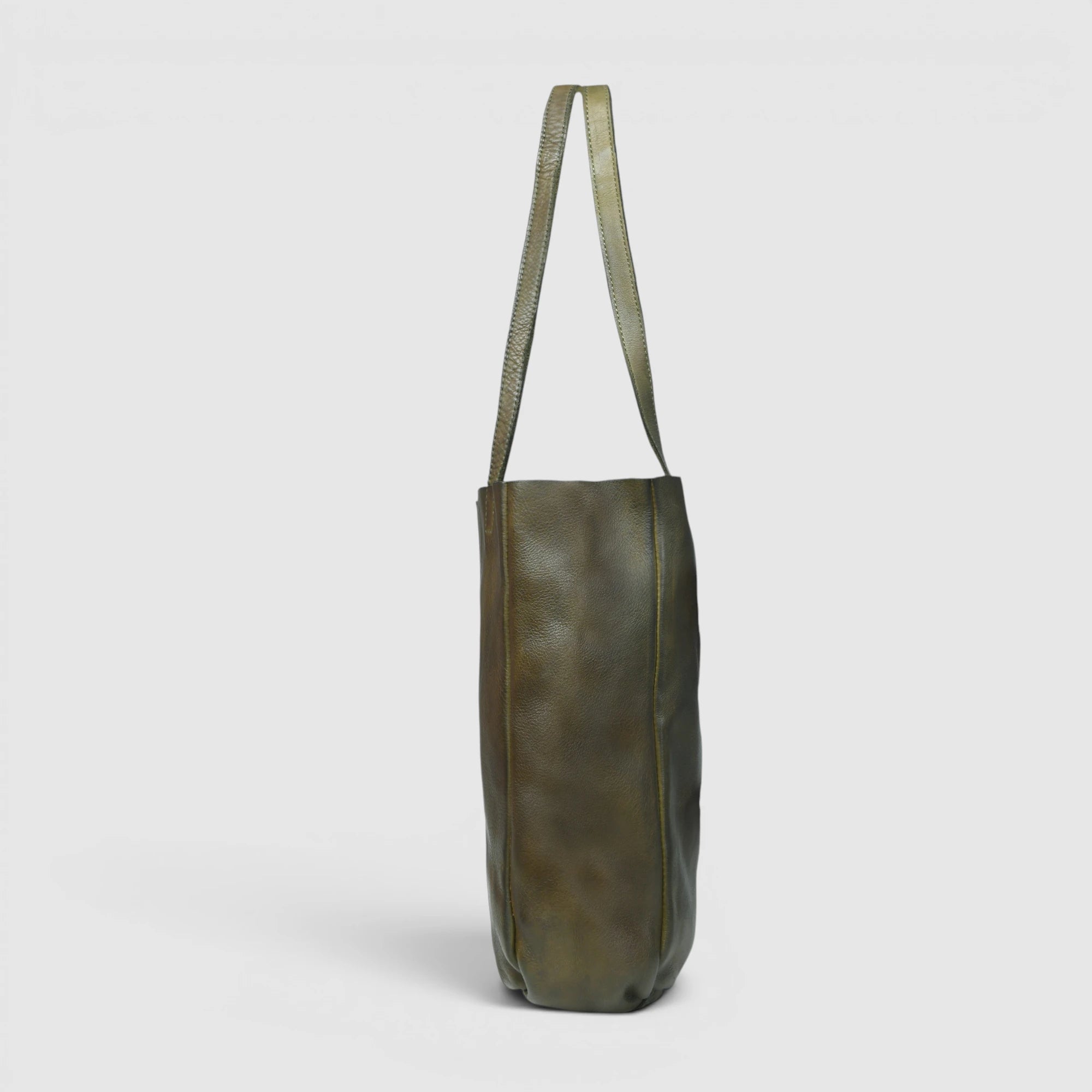 Hestern Midnight Classic Women’s Leather Tote - Forest Green
