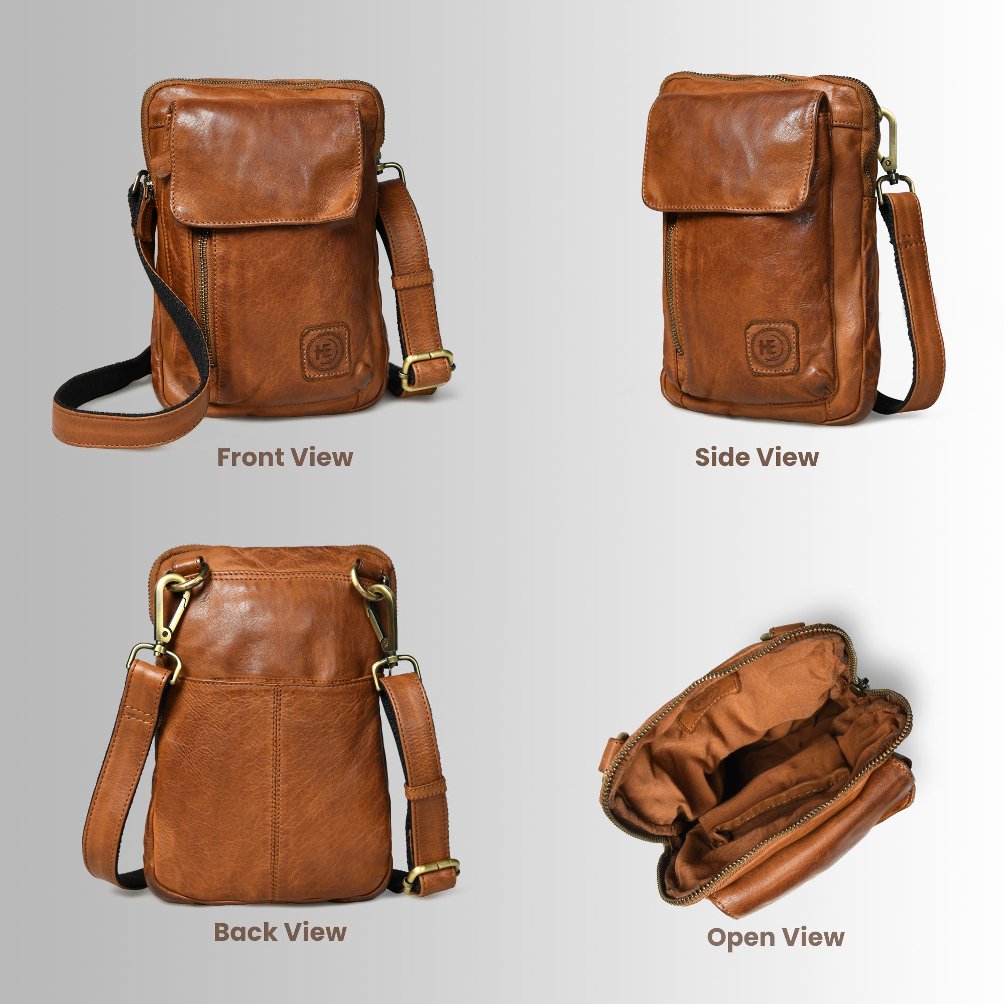 Vintage Explorer Crossbody - Brown Colour