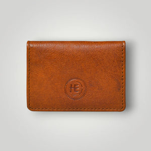Classic Leather Card Wallet - Tan Colour