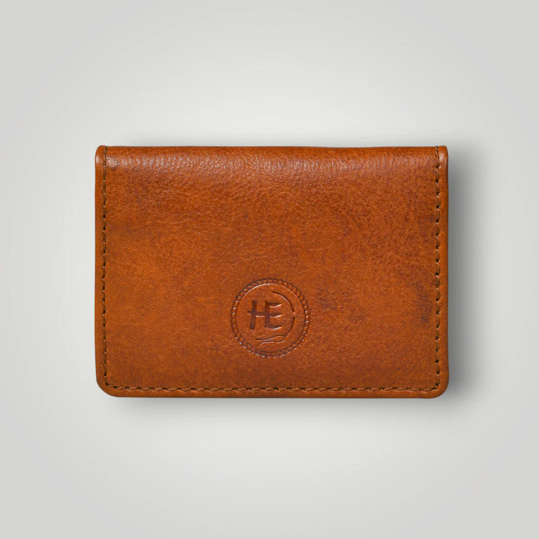 Classic Leather Card Wallet - Brown Colour