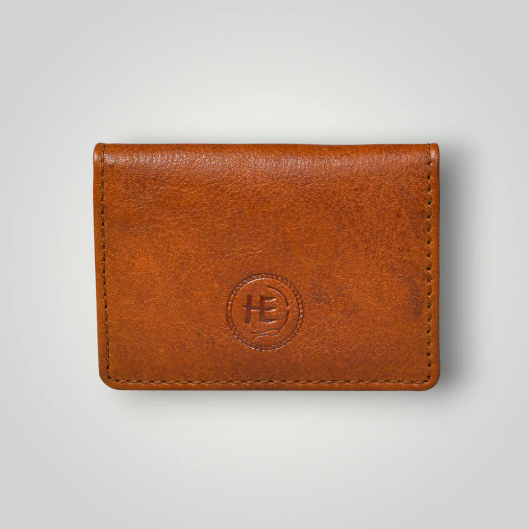 Classic Leather Card Wallet - Brown Colour