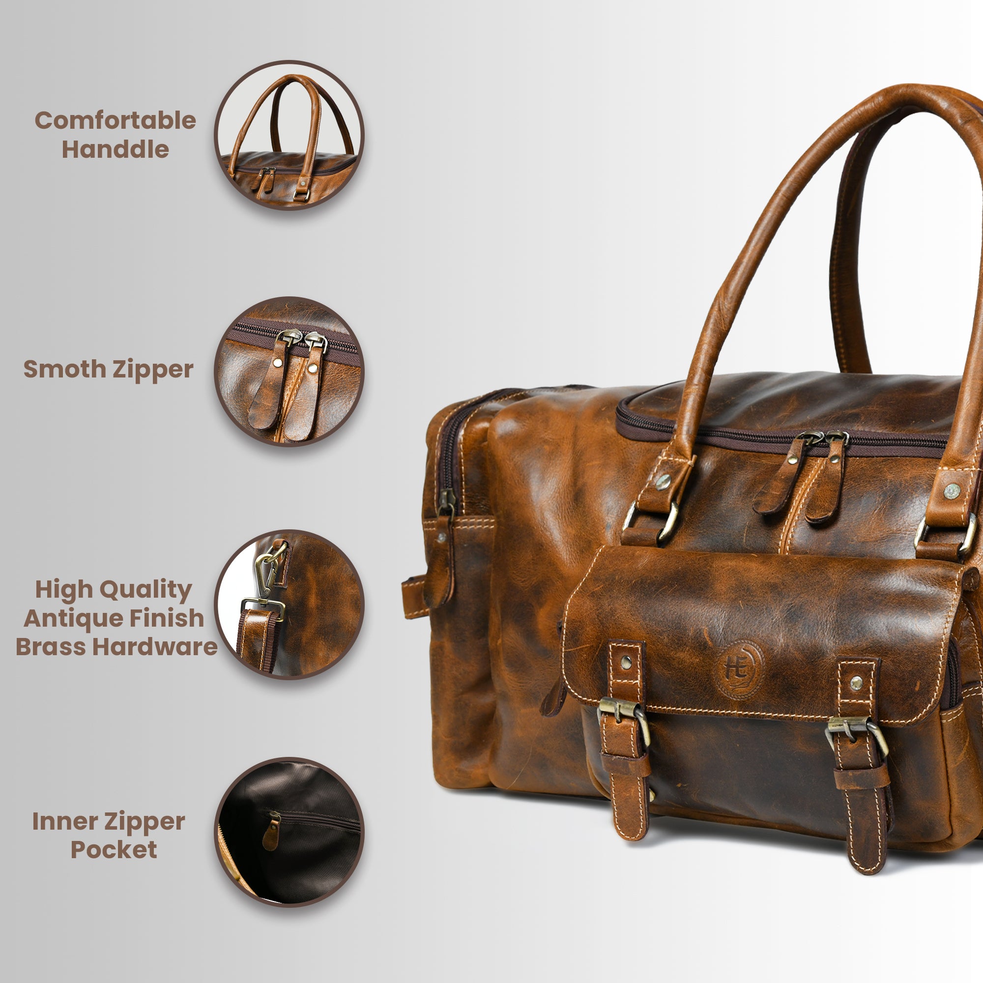 Nomad Heritage Leather Duffle Bag