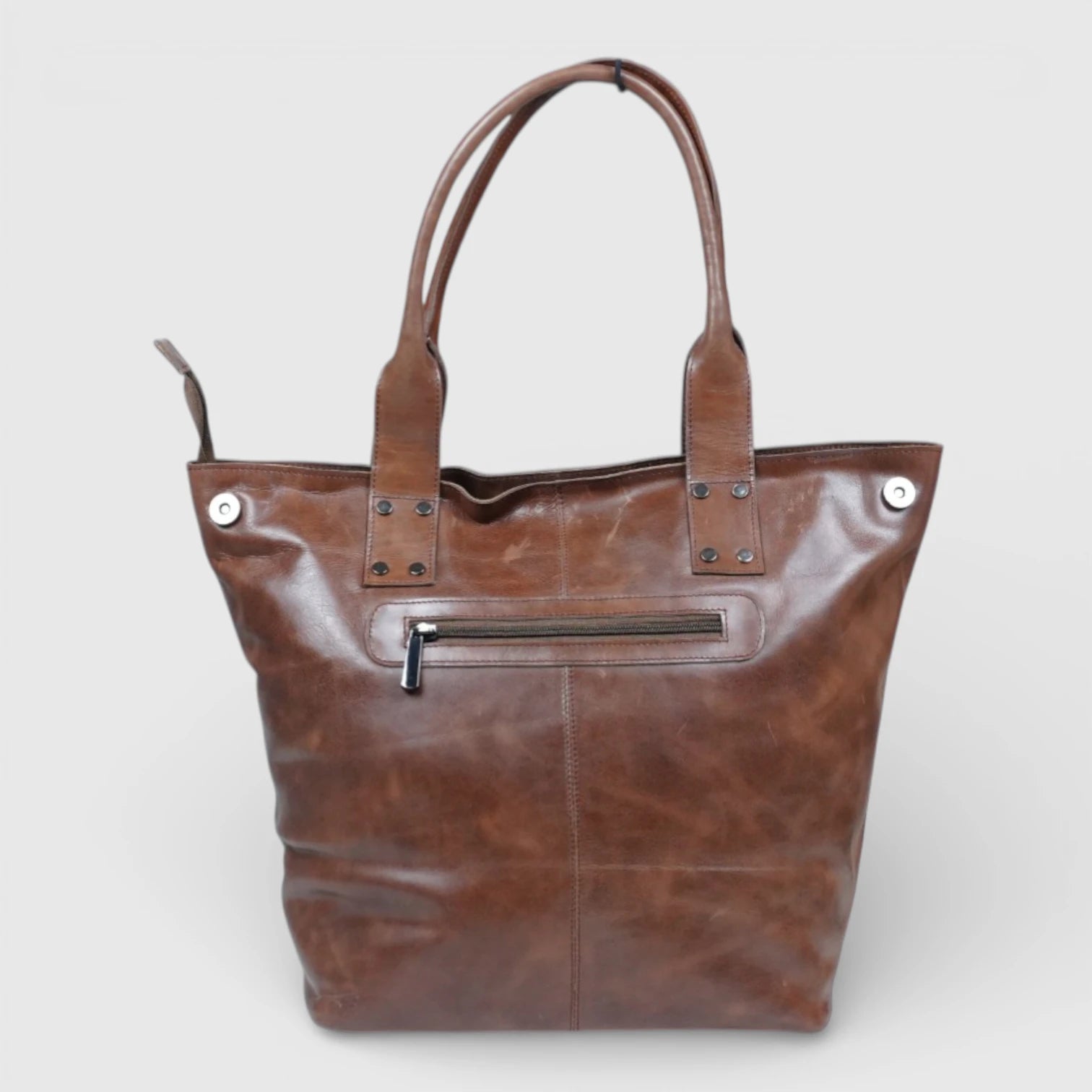 Aurelia Leather Carryall – Heritage Tan