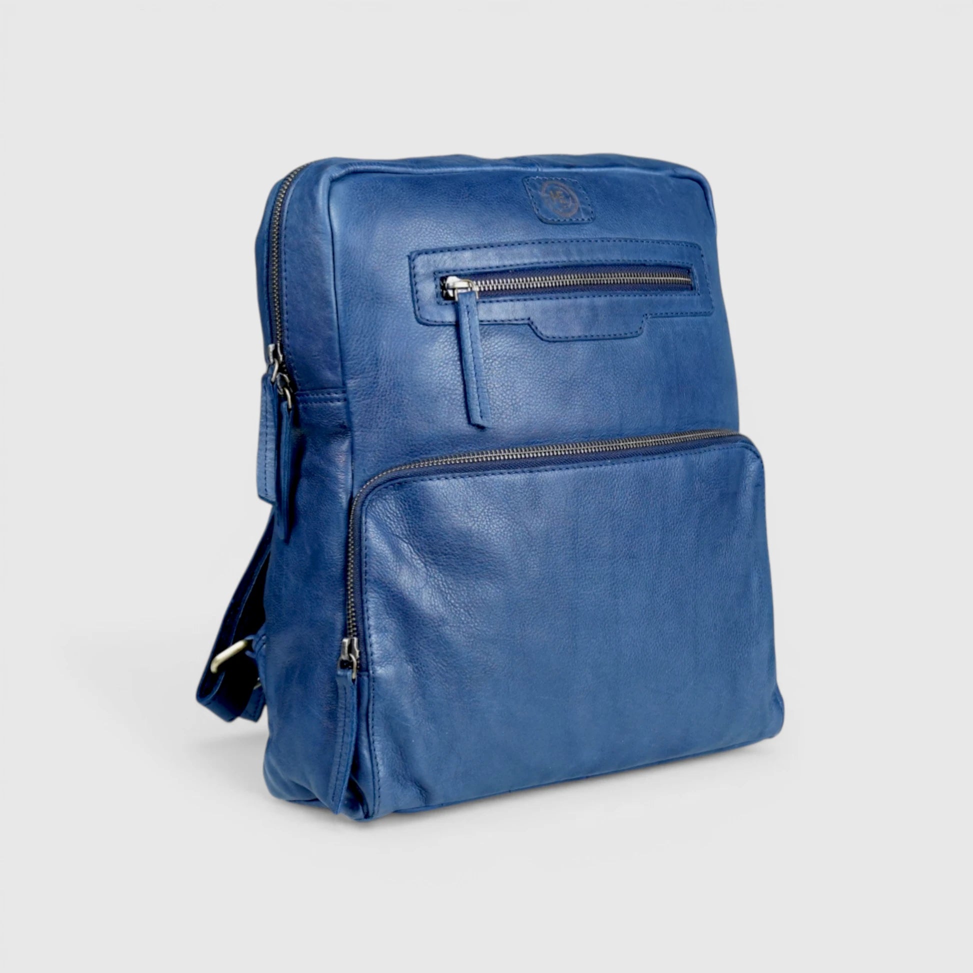 Urbancrest Leather Backpack – Cobalt Blue
