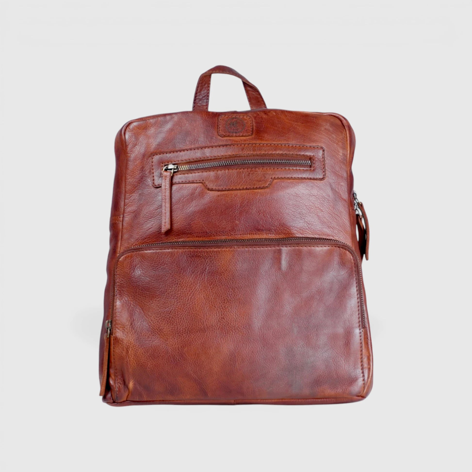 Urbancrest Leather Backpack – Tan color