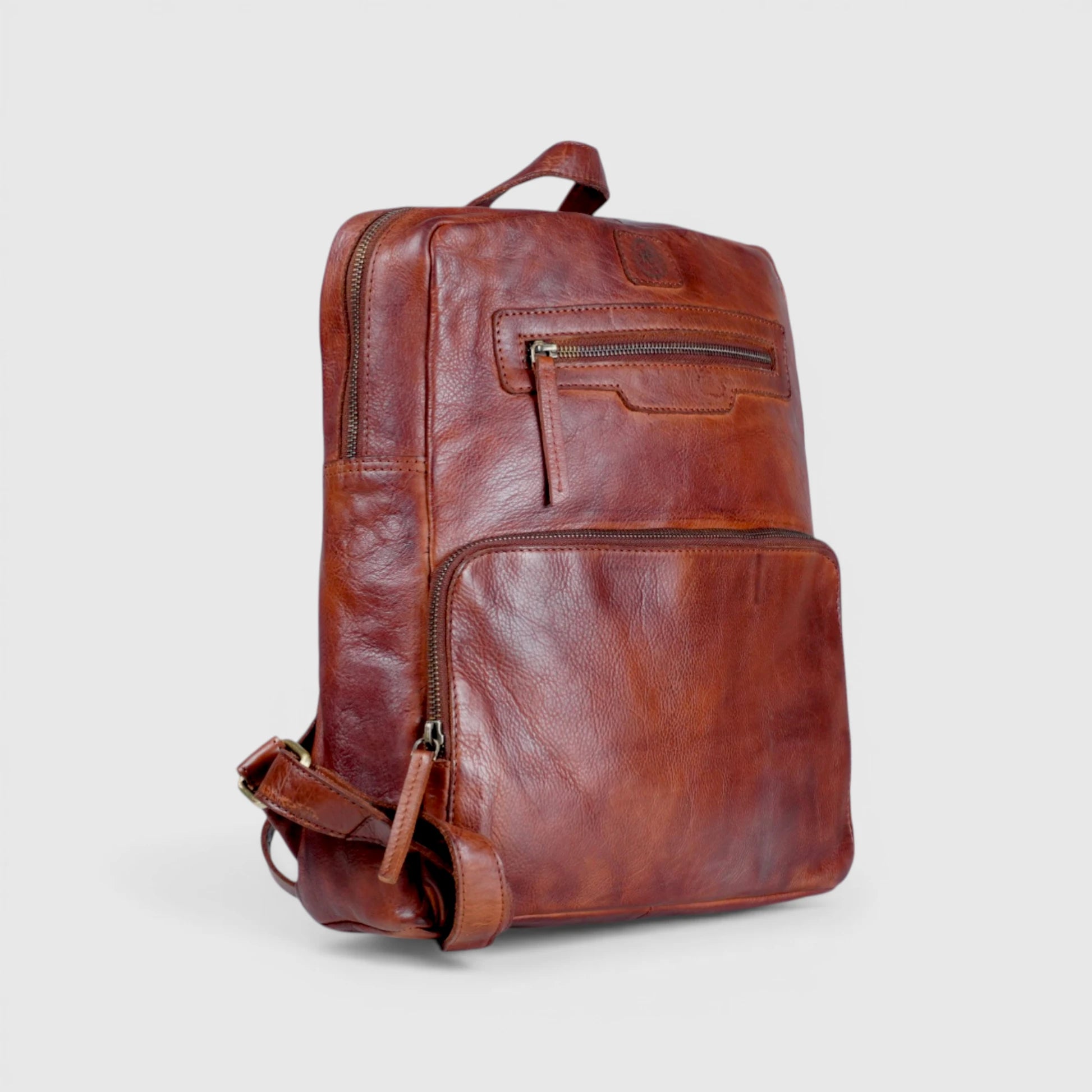 Urbancrest Leather Backpack – Tan color