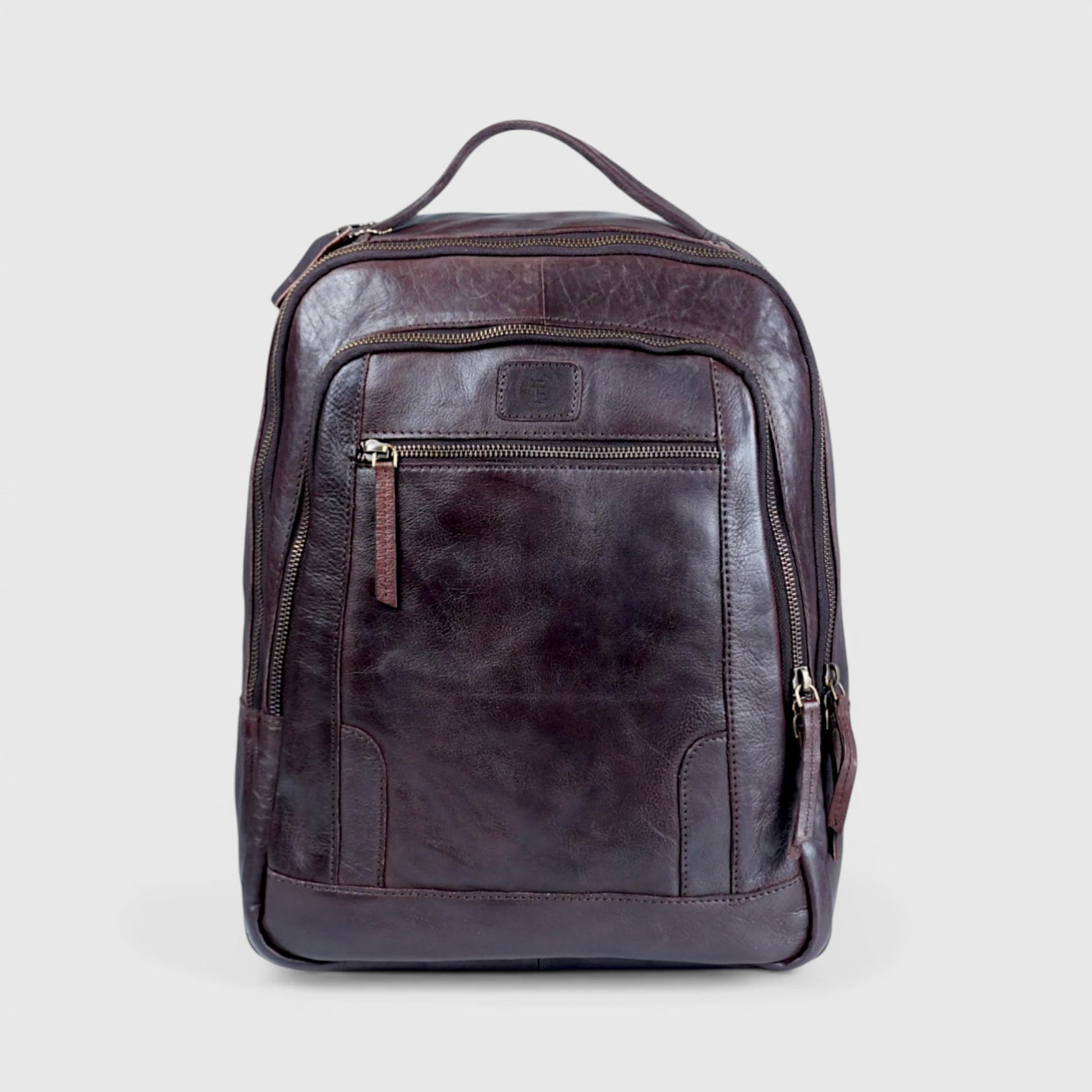 Hestern Trailmark Leather Backpack – Auburn Brown