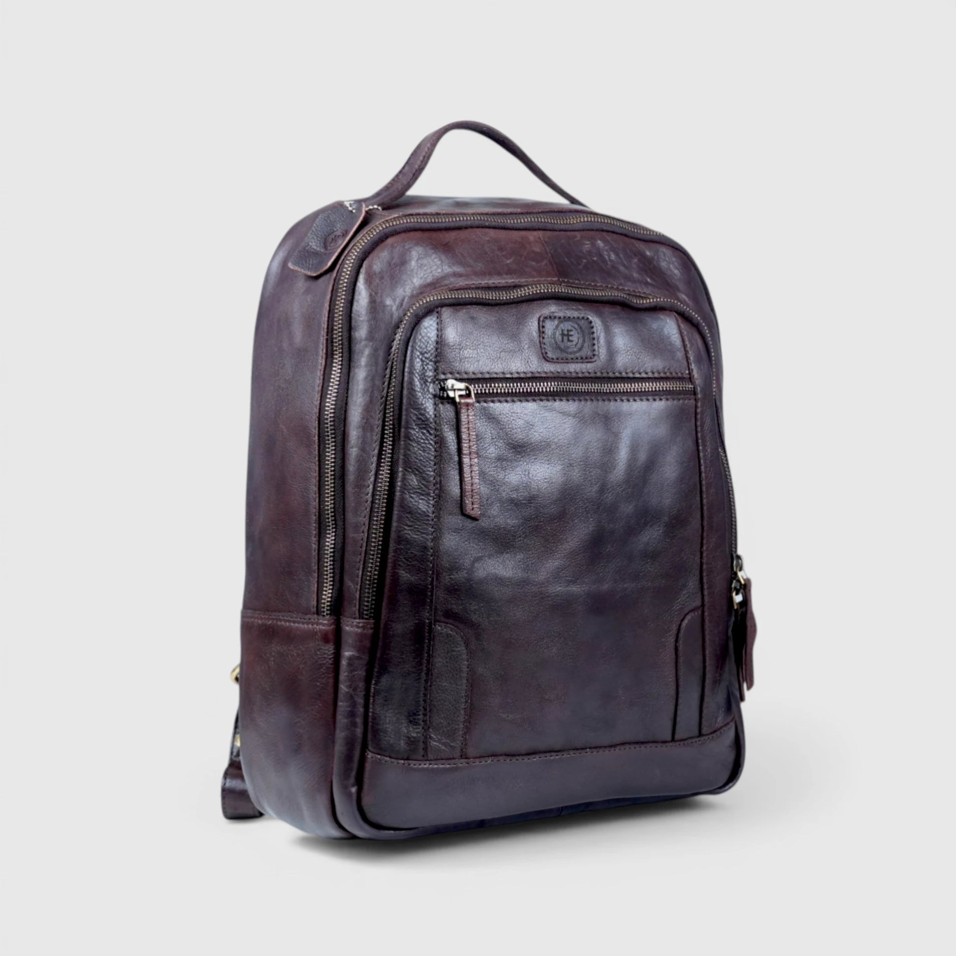 Hestern Trailmark Leather Backpack – Auburn Brown