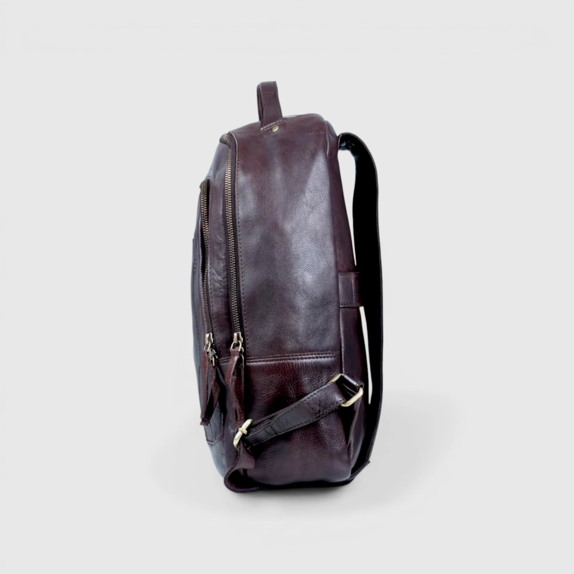 Hestern Trailmark Leather Backpack – Auburn Brown