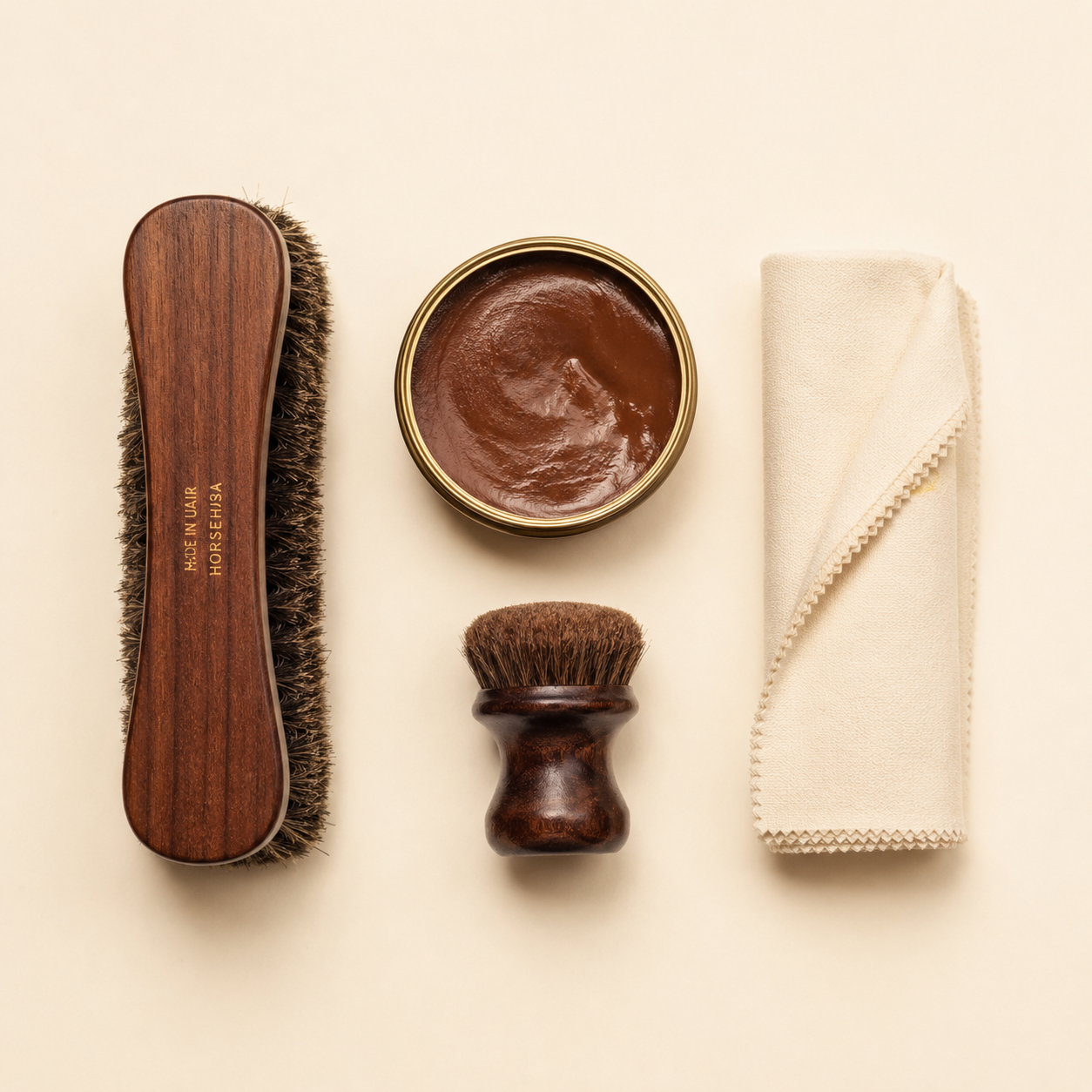 Leather Care Kit — Polish & Brush
