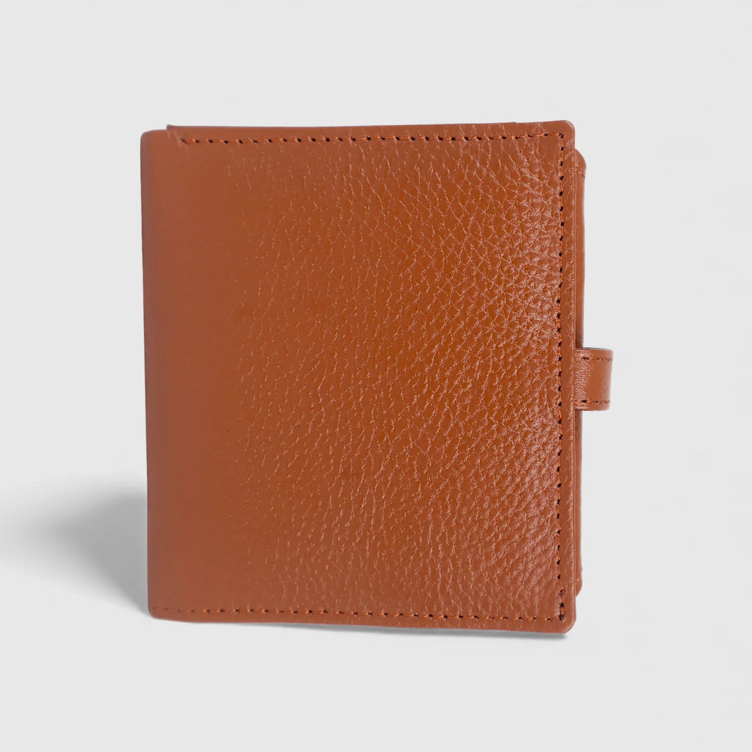 Crest Compact Leather Trifold Wallet – Tan Colour