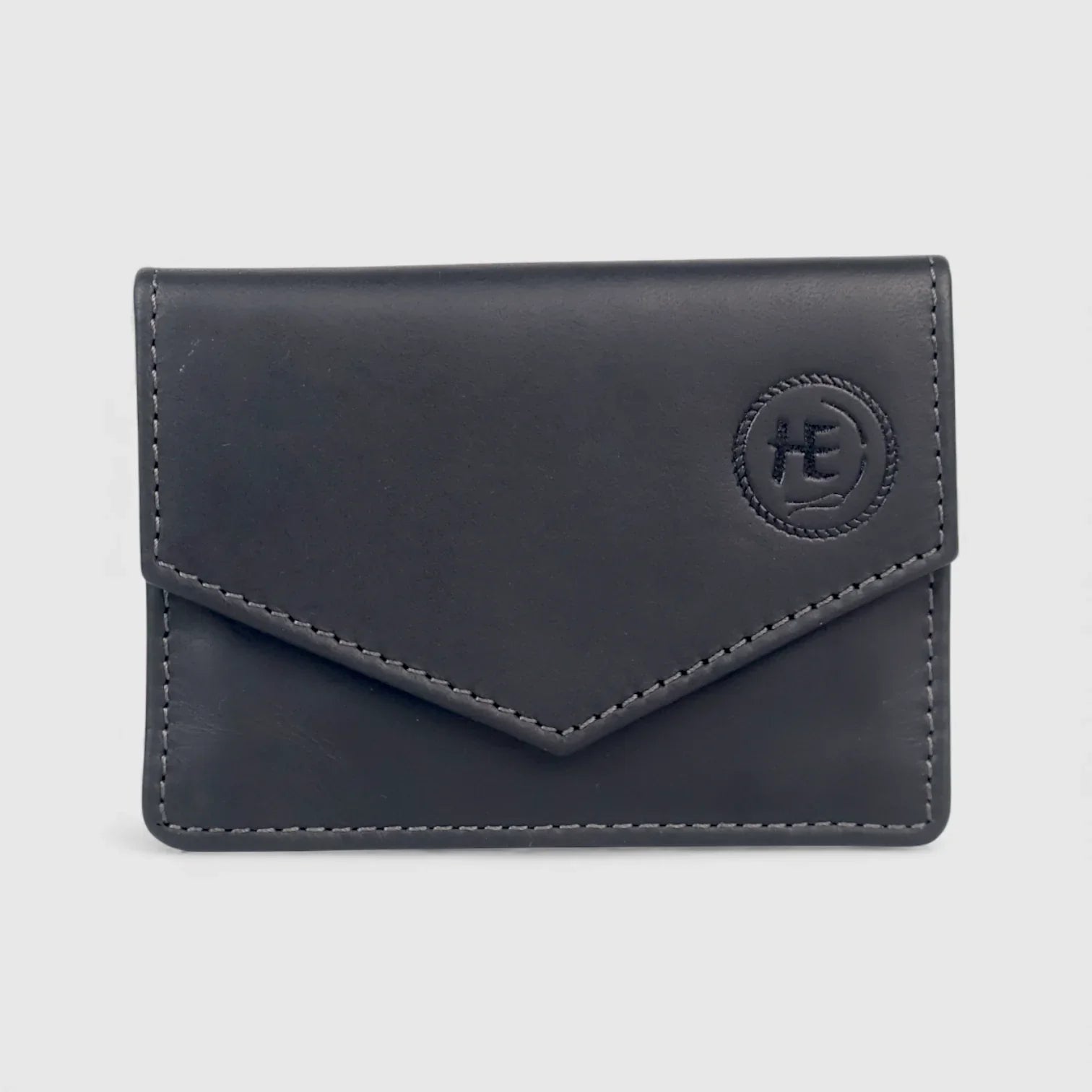 🎁 Emerald Regency Compact Vintage Leather Card Wallet - Black Colour (Gift)