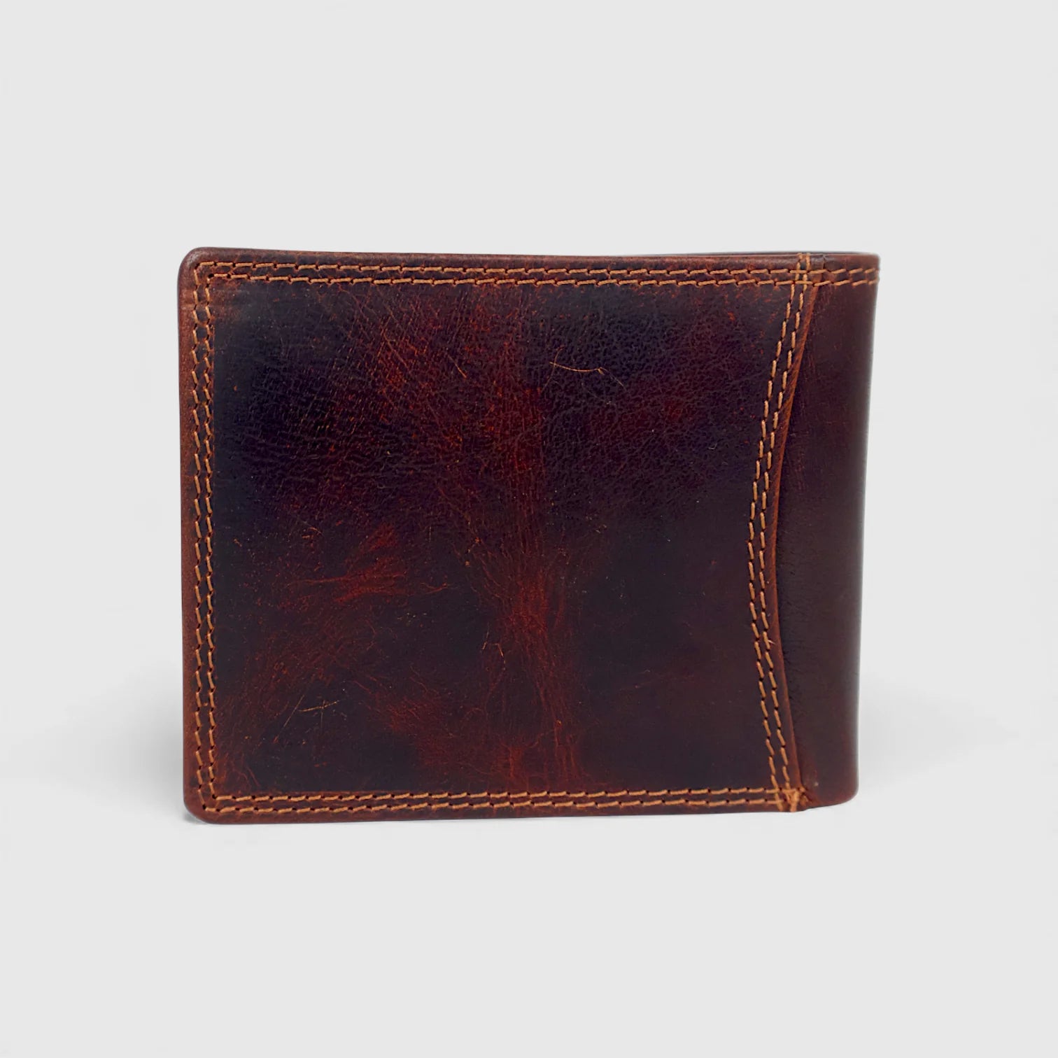 Falcon Ridge Vintage Leather Bifold Wallet – Espresso brown