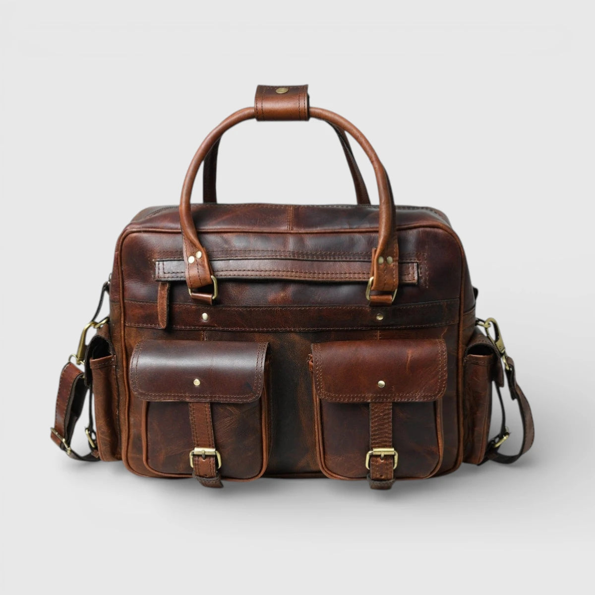 Stonebridge Buffalo Pure Leather Laptop Briefcase